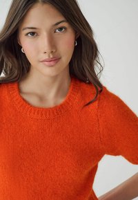 Next SHORT SLEEVE CREW NECK - Navadna majica - orange