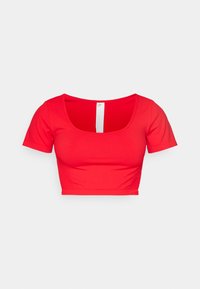 SLEEK SEAMLESS SHORT SLEEVE TOP - Print T-shirt - heated red