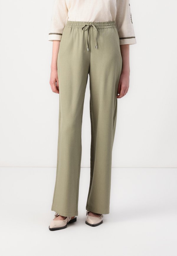 ONLGINNY WIDE PULL UP PANT - Trousers - overland trek