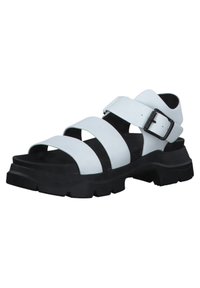 s.Oliver Sandalen met plateauzool - white
