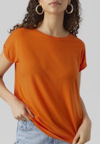 Vero Moda VMAVA PLAIN - Základné tričko - red