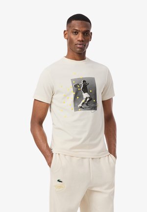 T-shirt print - blanc écru-xfj