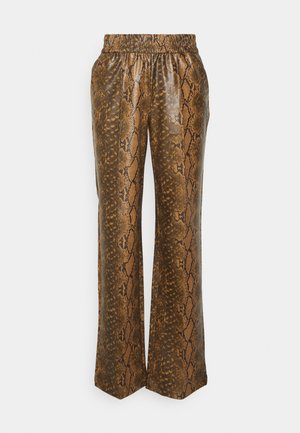 ONLY, ONLSUKI SNAKE PANT - Kalhoty - black