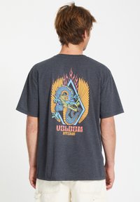 DRAGGIN  - Camiseta estampada - heather black