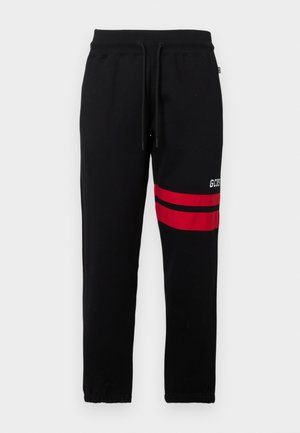 LOGO REGULAR SWEATPANTS - Dresside alumine osa - black/red/white