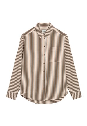 CHEMISE RAYÉE - Bluse - bronze