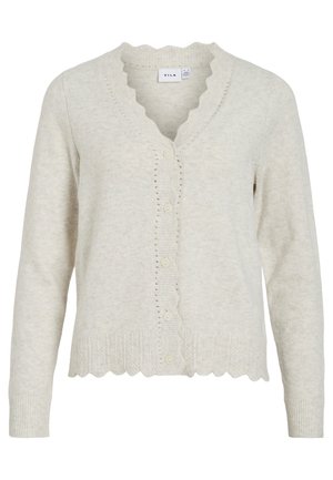 VILA VINIKOLINA V-NECK L/S  - Kofta - beige