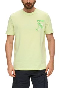 s.Oliver FRONTPRINT - T-Shirt print - limettengrün