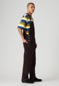 Levi's® Workwear RED TAB™ OVERALLS - Radničke traperice s naramenicama - black coffee