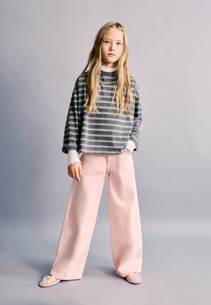 Mango Kids KID - Straight leg jeans - pink