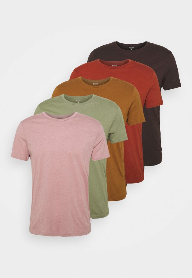 5 PACK - T-shirt basic - khaki
