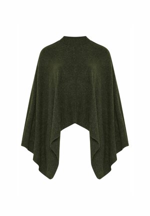 Evans, PLUS SIZE JUMPERS - Cape - dark green