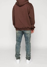 Multiply Apparel Sudadera con cremallera - dark brown