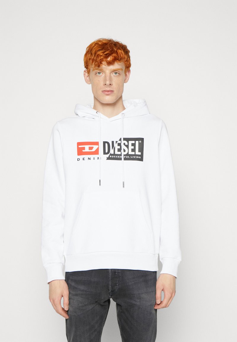 Diesel GIRK HOOD CUTY - Hoodie - white - Zalando.ie