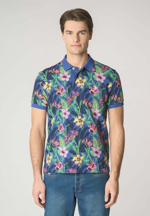 MANICHE CORTE IN FANTASIA TROPICALE E LOGO - Polo - multi coloured