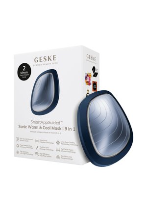 GESKE Sonic Warm & Cool Masker met 9-in-1 gezichts technologie, met full-spectrum LED, sonische pulsatie, cryo-koeling en app-gestuurde huidverzorging.