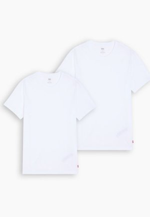 Levi's® SLIM CREW NECK TEE 2 PACK - T-shirt basique - white/white