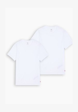 Levi's® SLIM CREW NECK TEE 2 PACK - Basic póló - white/white