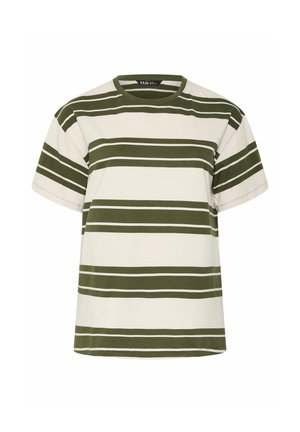Yours Clothing, PLUS SIZE CASUAL TOPS - T-shirt print - khaki