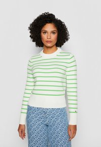 Tommy Hilfiger - Neule - breton/ ecru/spring lime Pienoiskuva 1