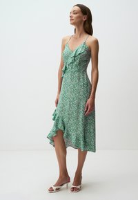 Jimmy Key STRAPS V-NECK  PATTERNED MIDI  - Jurk - mint