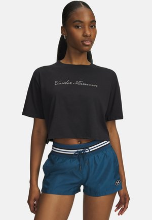 SHORT-SLEEVE GRAPH W WM CROP SS - T-shirt print - black