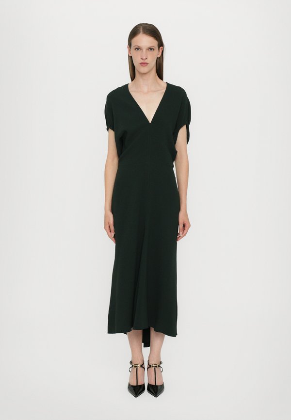BLOUSON DETAIL MIDI DRESS - Day dress - dark pine