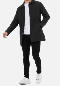 Threadbare Halflange jas - black