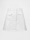 GAPSTUDIO VEGAN PATENT LEATHER MINI SKIRT - A-silueta svārki - antique white