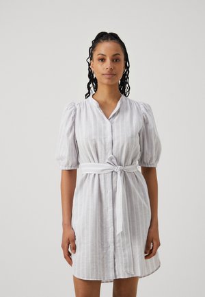 PUFF SHIRTDRESS - Shirt dress - blue