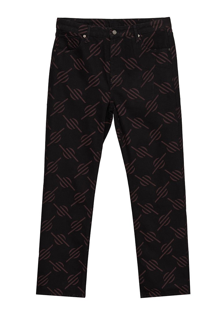 Daily Paper Straight leg jeans zwart