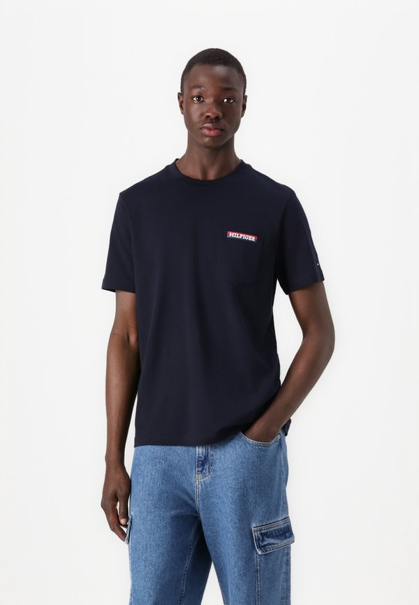 AMERICANA MONOTYPE POCKET TEE - Basic T-shirt - desert sky2