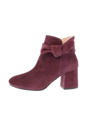 RINA - EDLE MIT BLOCKABSATZ - Classic ankle boots - wein