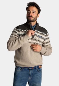 Niet geselecteerd, warm beige melange