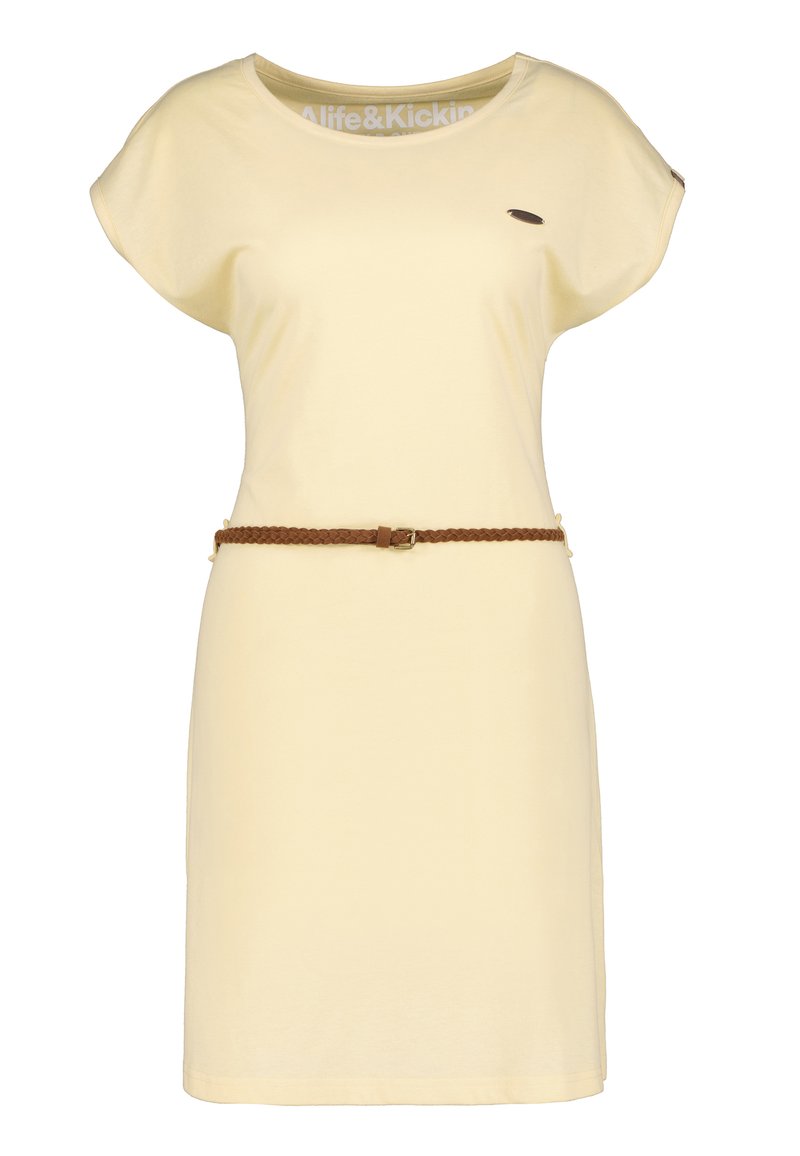 alife & kickin Jerseyjurk geel gemêleerd alife & kickin Jerseyjurk geel gemêleerd