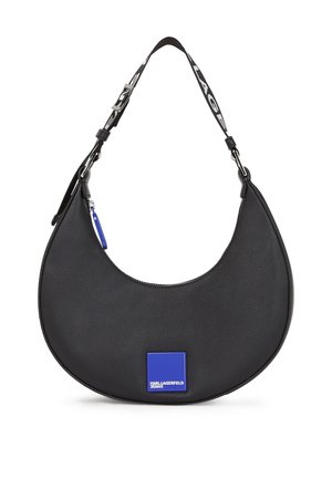 BOX LOGO HALF-MOON - Handbag - black