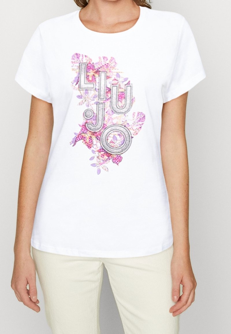 Liu Jo Jeans T-shirt med print - white