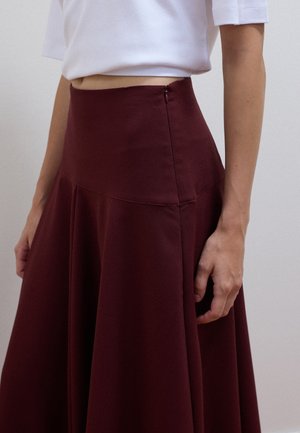 Les Copains, SKIRT WITH HIGH WAISTBAND AND REGULAR WAIST - A-Linien-Rock - wine purple