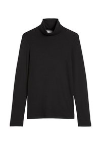 TURTLE NECK - Tops ar garām piedurknēm - black