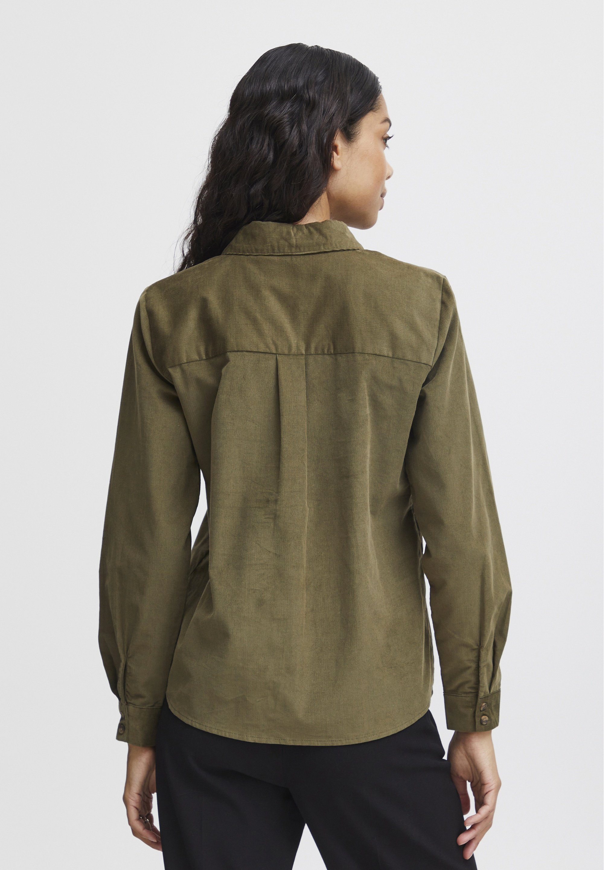 売れ筋商品|||ビーヤング シャツ レディース トップス BYDINIA - Button-down blouse - olive night b.young BYDINIA - Hemdbluse - olive night/oliv - Zalando.at