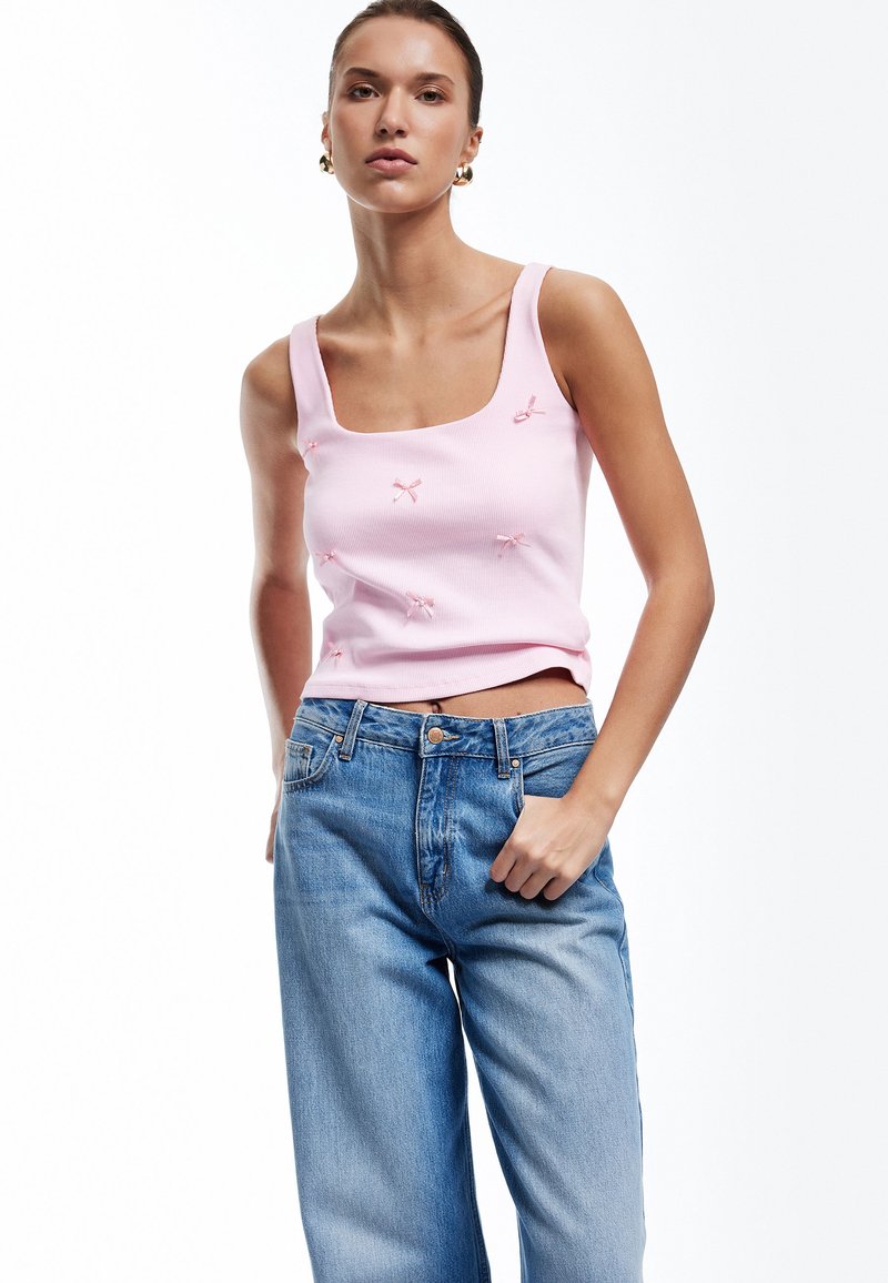 Koton SQUARE NECK  - Top - pink