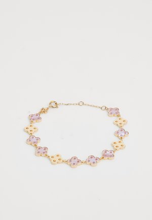 CLOVER BRACELET - Bracelet - gold-coloured/pink