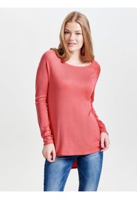 ONLY ONLMILA LACY L S LONG  - Trui - red