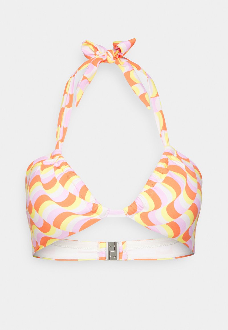 Seafolly MODERN TAKE DRAWSTRING HALTER BRALETTE - Bikini top - mandarin ...