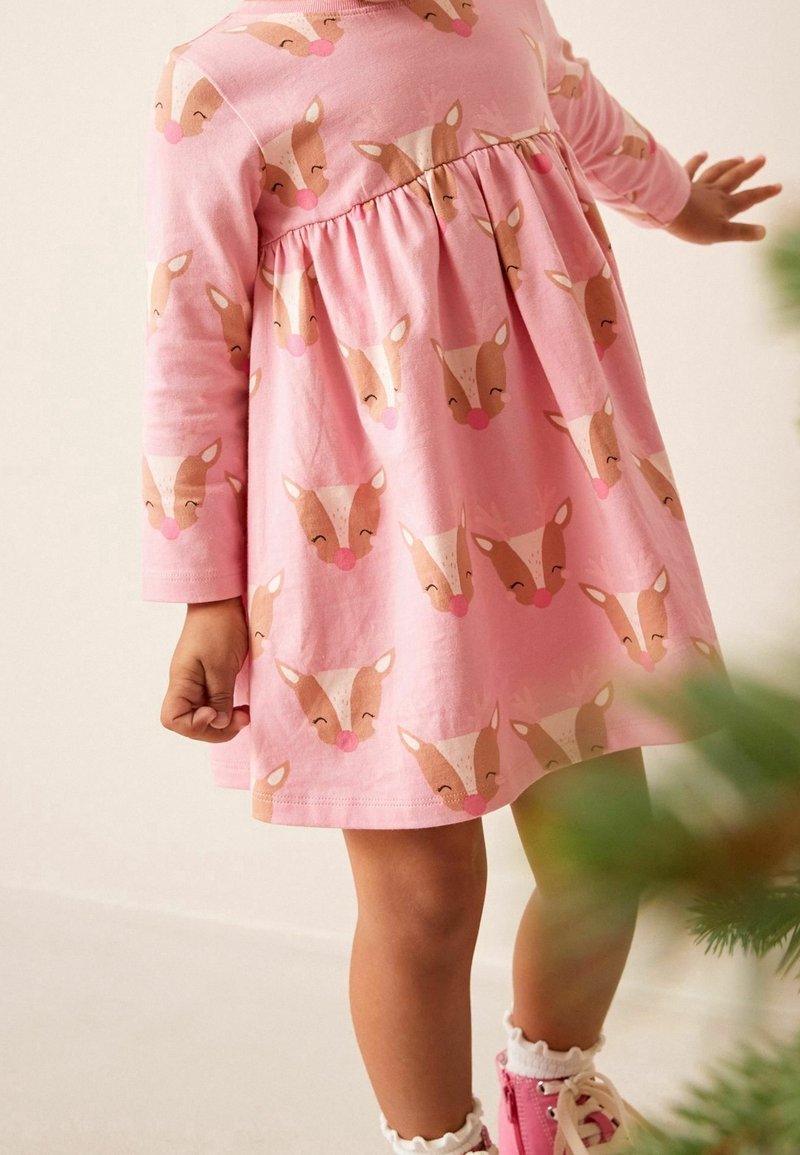 Next CHRISTMAS - Jersey dress - pink reindeer/pink - (Pre-owned) - Zalando.ie Next CHRISTMAS - Jersey dress - pink reindeer/pink - (Pre-owned) - Zalando.ie
