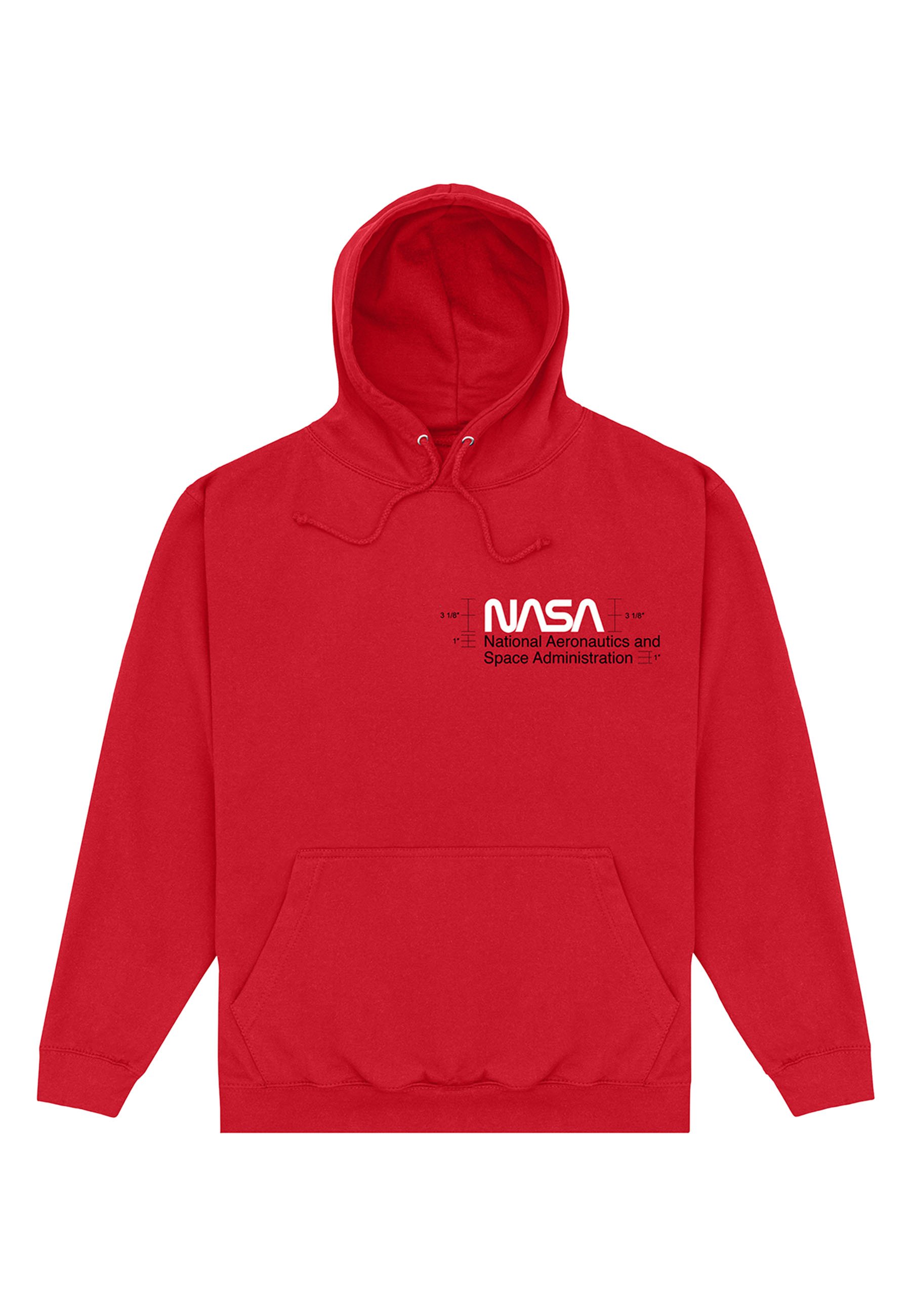 Felpa Con Cappuccio Ufficiale NASA – 241 G, Taglio Classico, Collo Rinforzato, Logo Iconico - 2