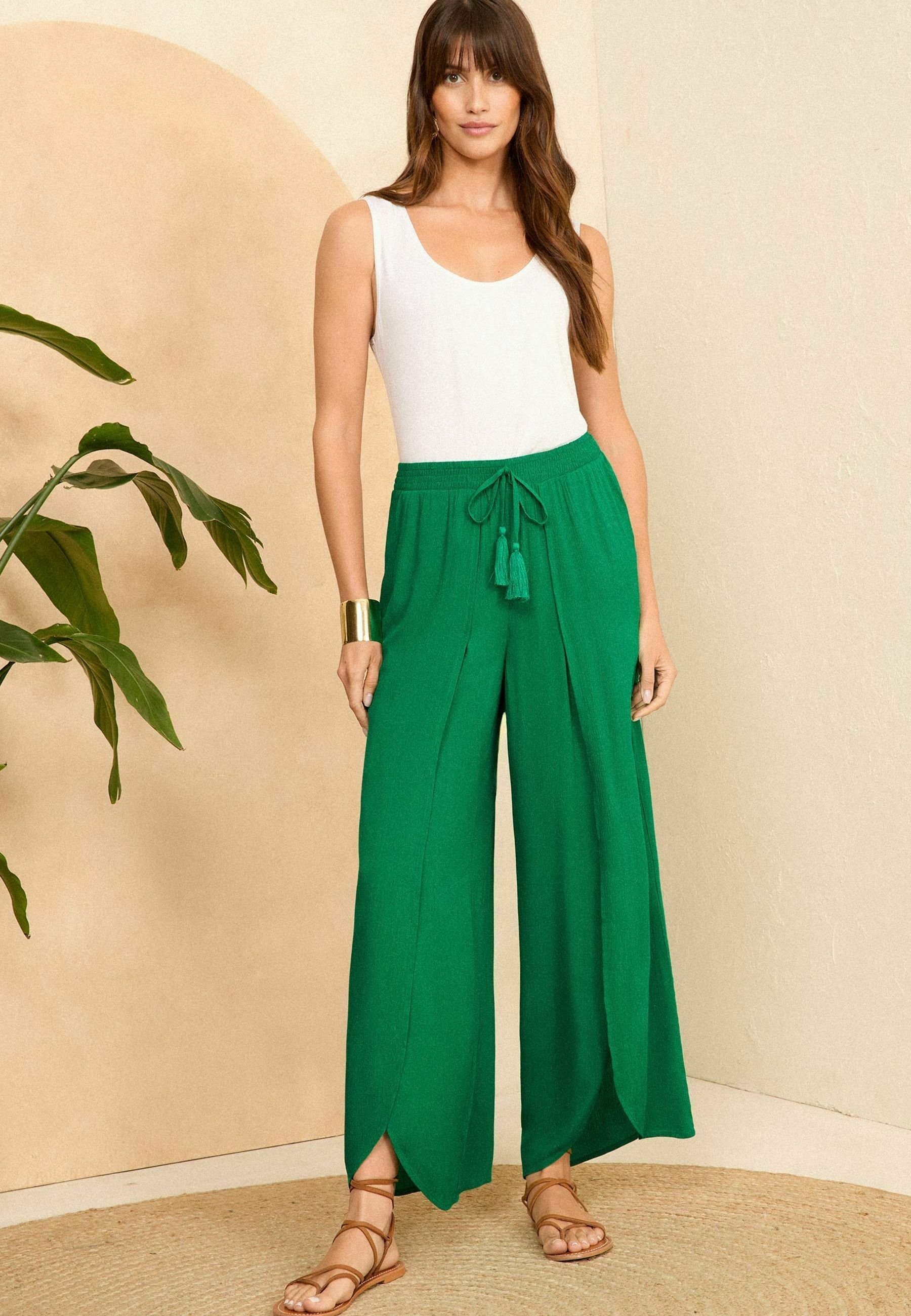 【ROMANTIC CROWN】22FW★ ESSENTIAL WIDE SLACKS AM:PM Air Wide Trousers - Cotton Tall