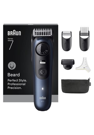 BRAUN BARTTRIMMER - BT7520 - BLACK/BLUE - Rasierapparat - black   deep blue