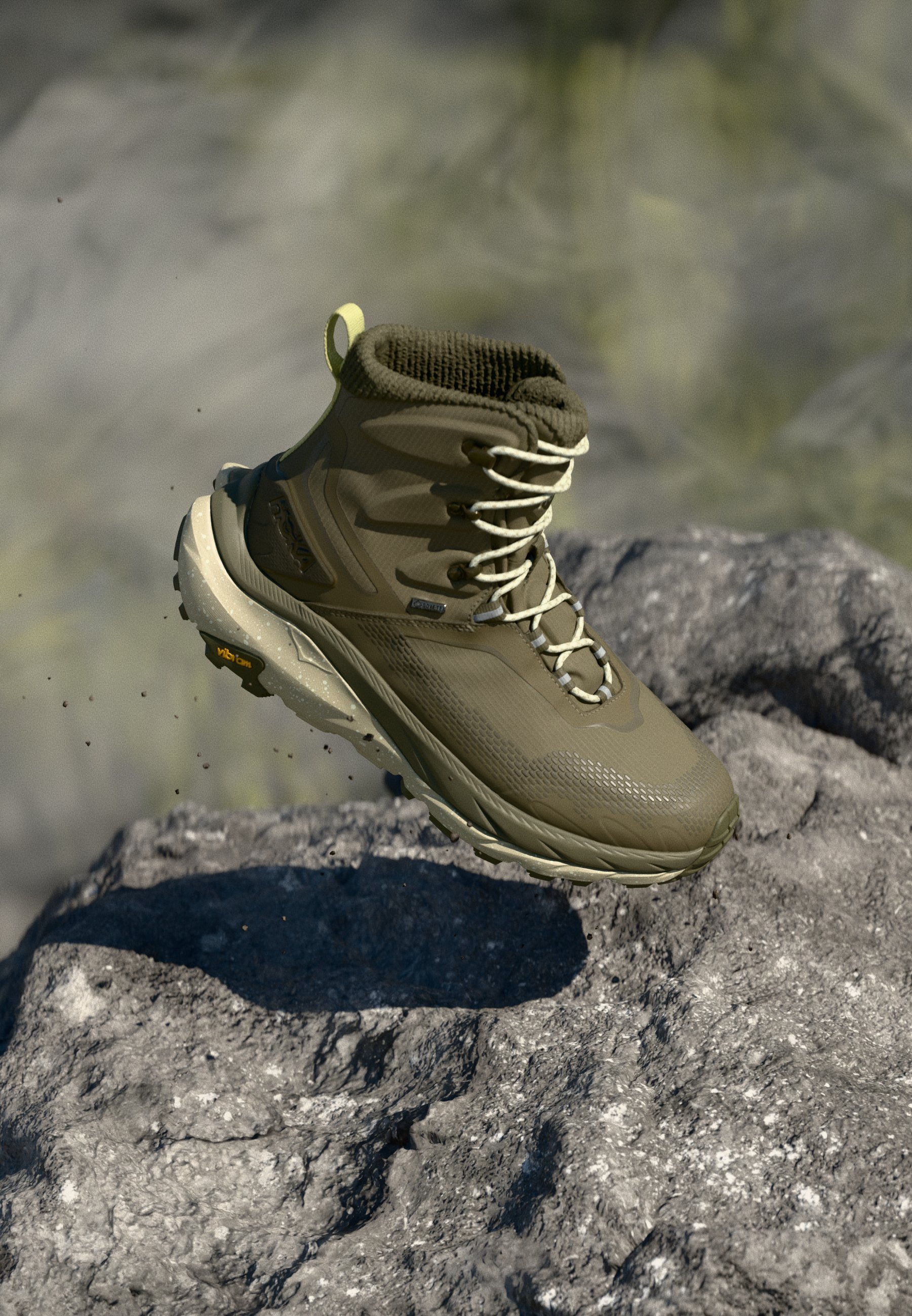 kaaqaa★ HOKA KAHA 2 FROST GTX - Pantofi drumeție - antique olive/oyster