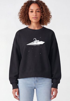 watapparel, FLY ME TO THE MOON - Sweatshirt - black